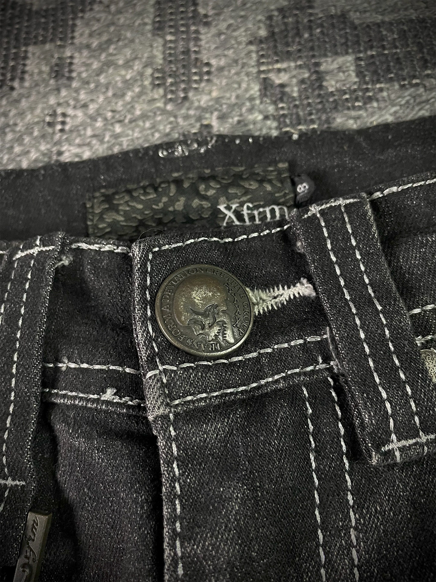 Xfrm Whiskered Skinny Jeans