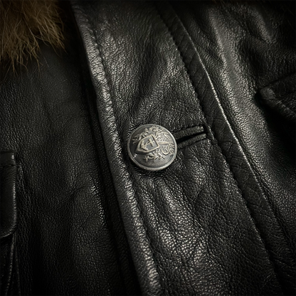 Different Rupert Multi Pocket Fur Goat Leather Jacket