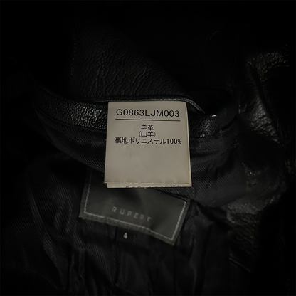 Different Rupert Multi Pocket Fur Goat Leather Jacket