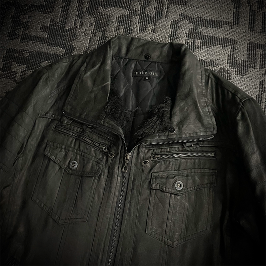 In The Attic Faux Fur Jacket Black