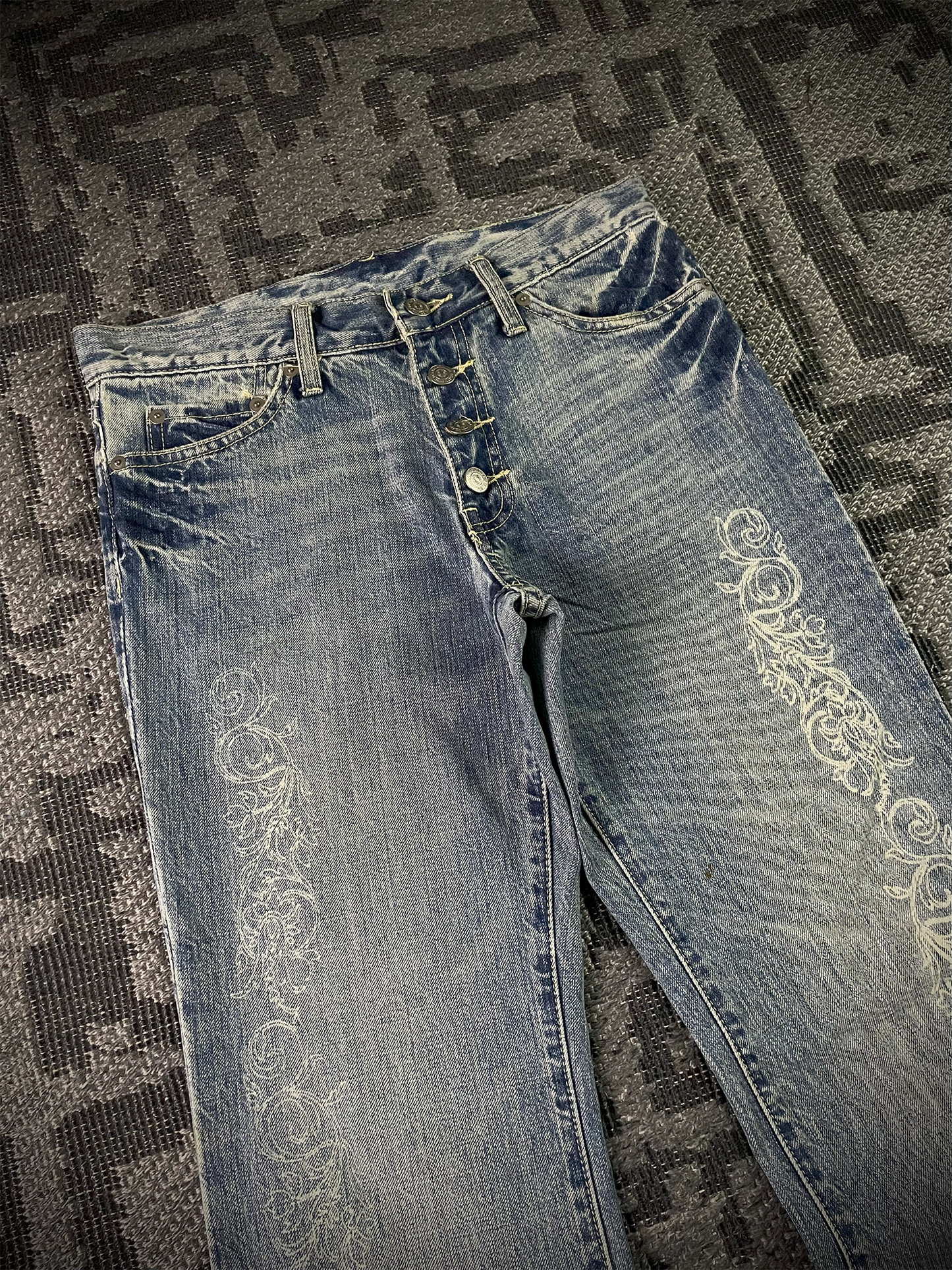 Tornado Mart Tribal Flared Denim