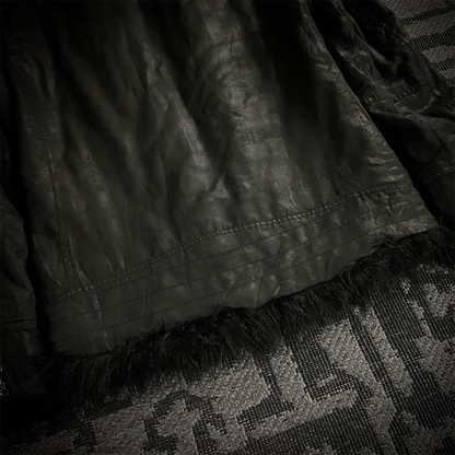 In The Attic Faux Fur Jacket Black