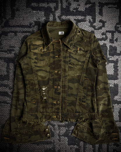 LGB Detachable Zip Collar Camo Jacket