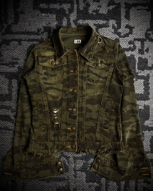 LGB Detachable Zip Collar Camo Jacket