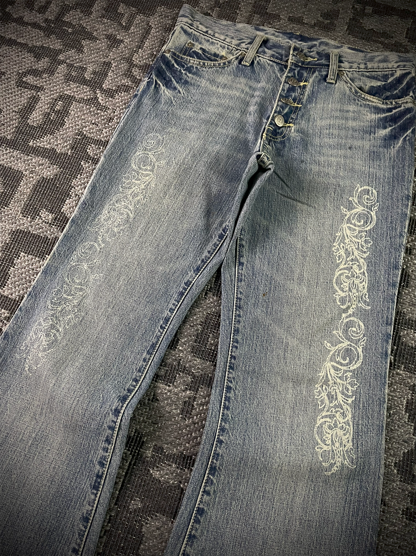 Tornado Mart Tribal Flared Denim