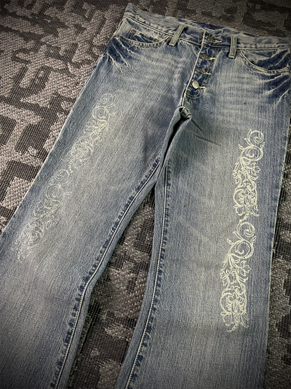 Tornado Mart Tribal Flared Denim