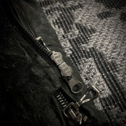 In The Attic Faux Fur Jacket Black