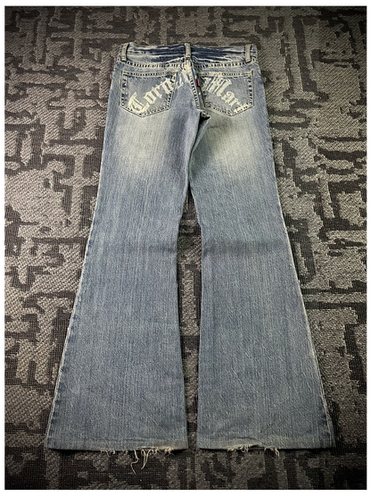 Tornado Mart Tribal Flared Denim