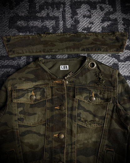 LGB Detachable Zip Collar Camo Jacket