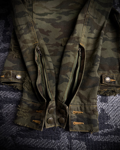 LGB Detachable Zip Collar Camo Jacket