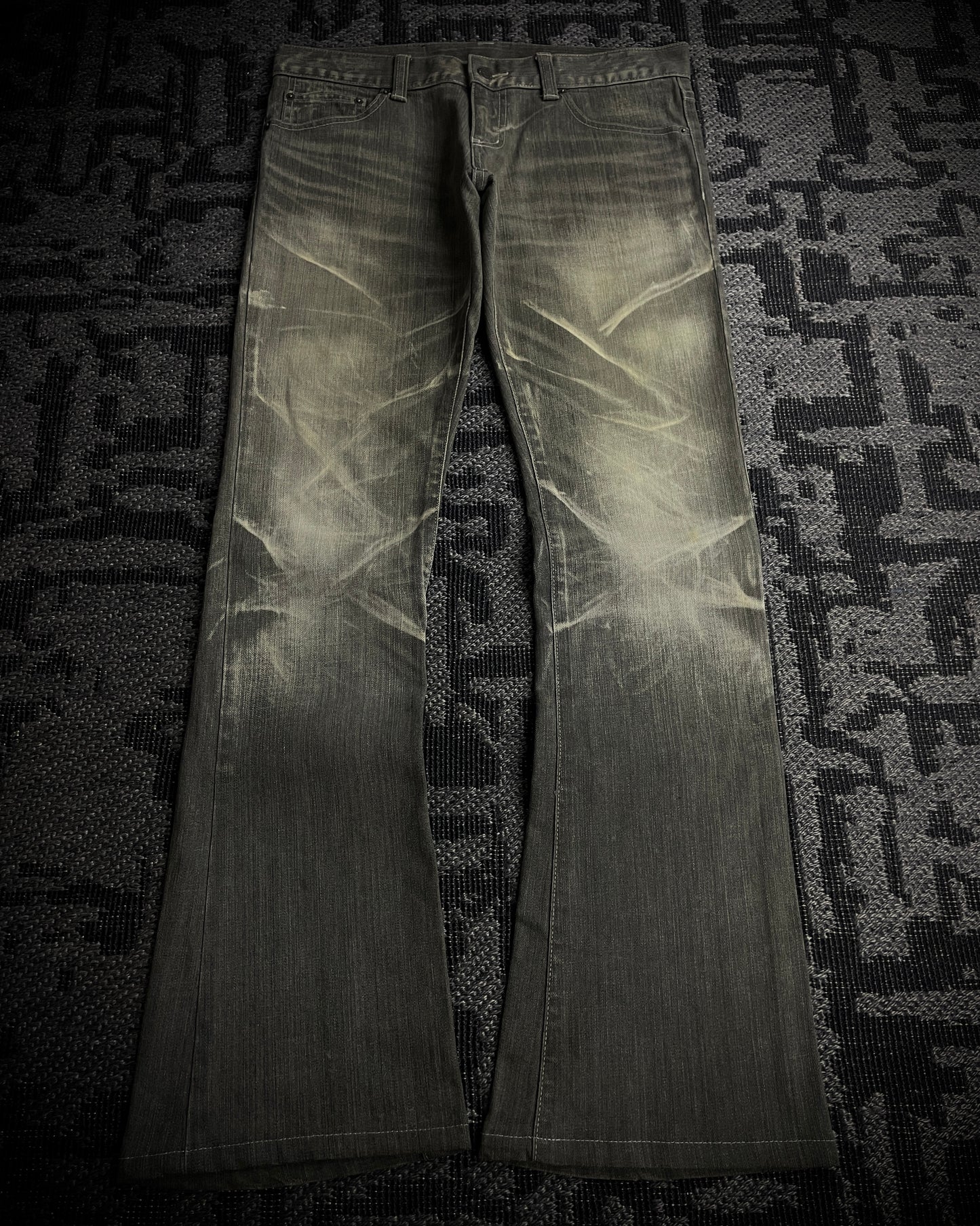Tornado Mart Clawmask Gray Boot Cut Jeans