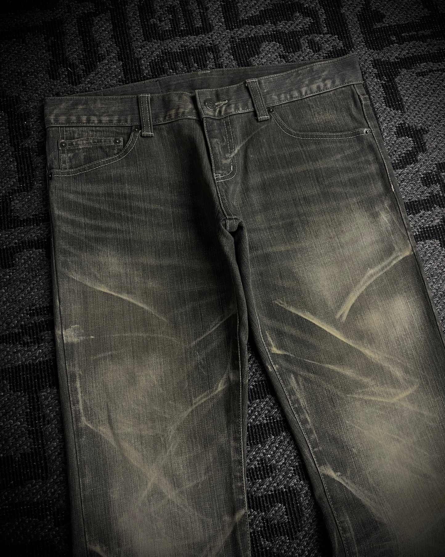 Tornado Mart Clawmask Gray Boot Cut Jeans