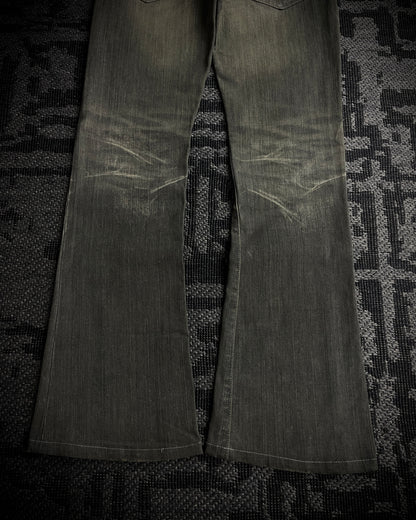 Tornado Mart Clawmask Gray Boot Cut Jeans
