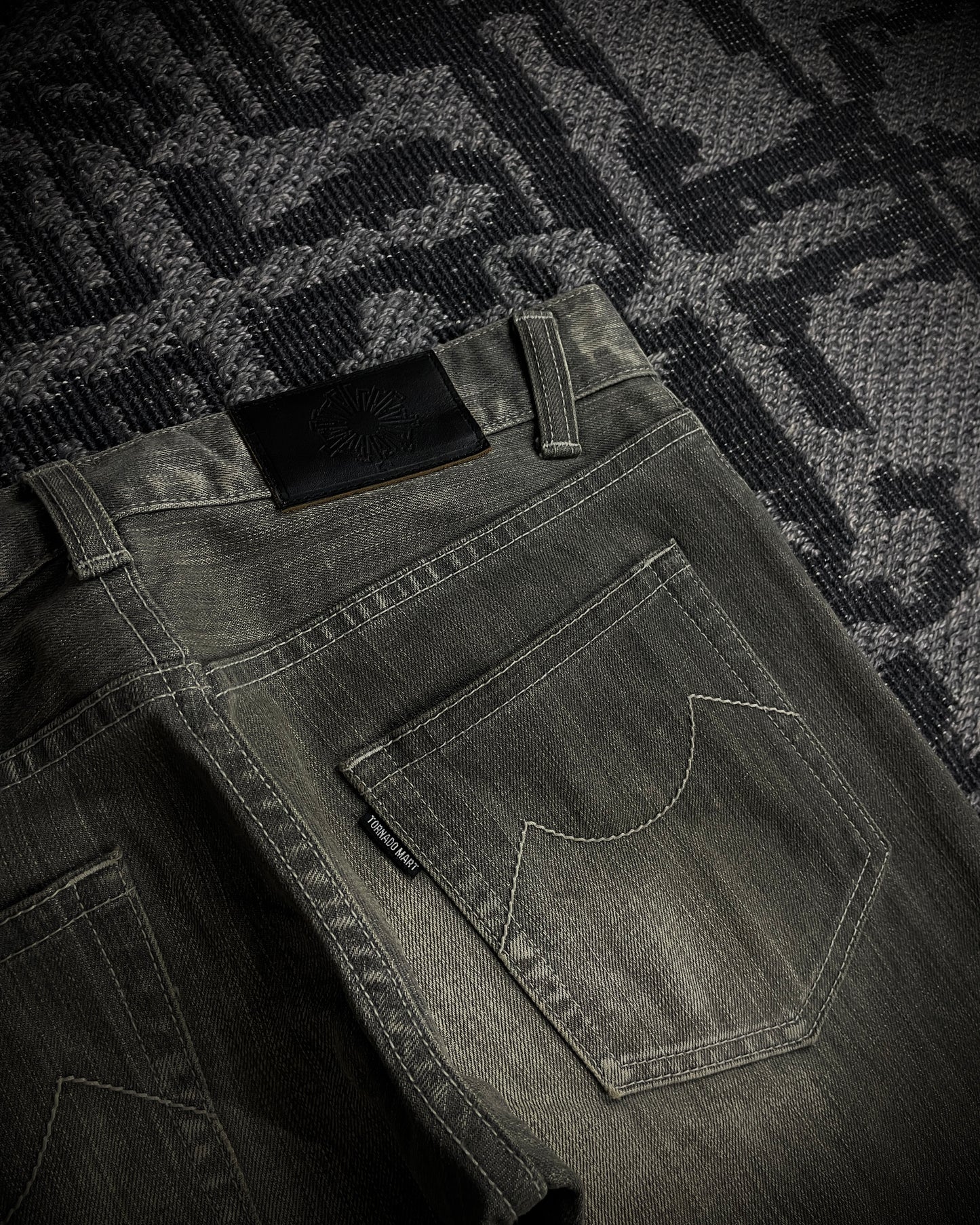 Tornado Mart Clawmask Gray Boot Cut Jeans