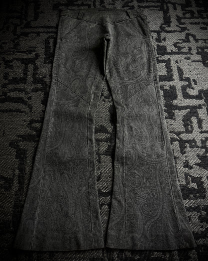 5351 Pour Les Hommes Ornamental Print Flared Pants