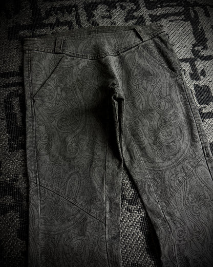 5351 Pour Les Hommes Ornamental Print Flared Pants