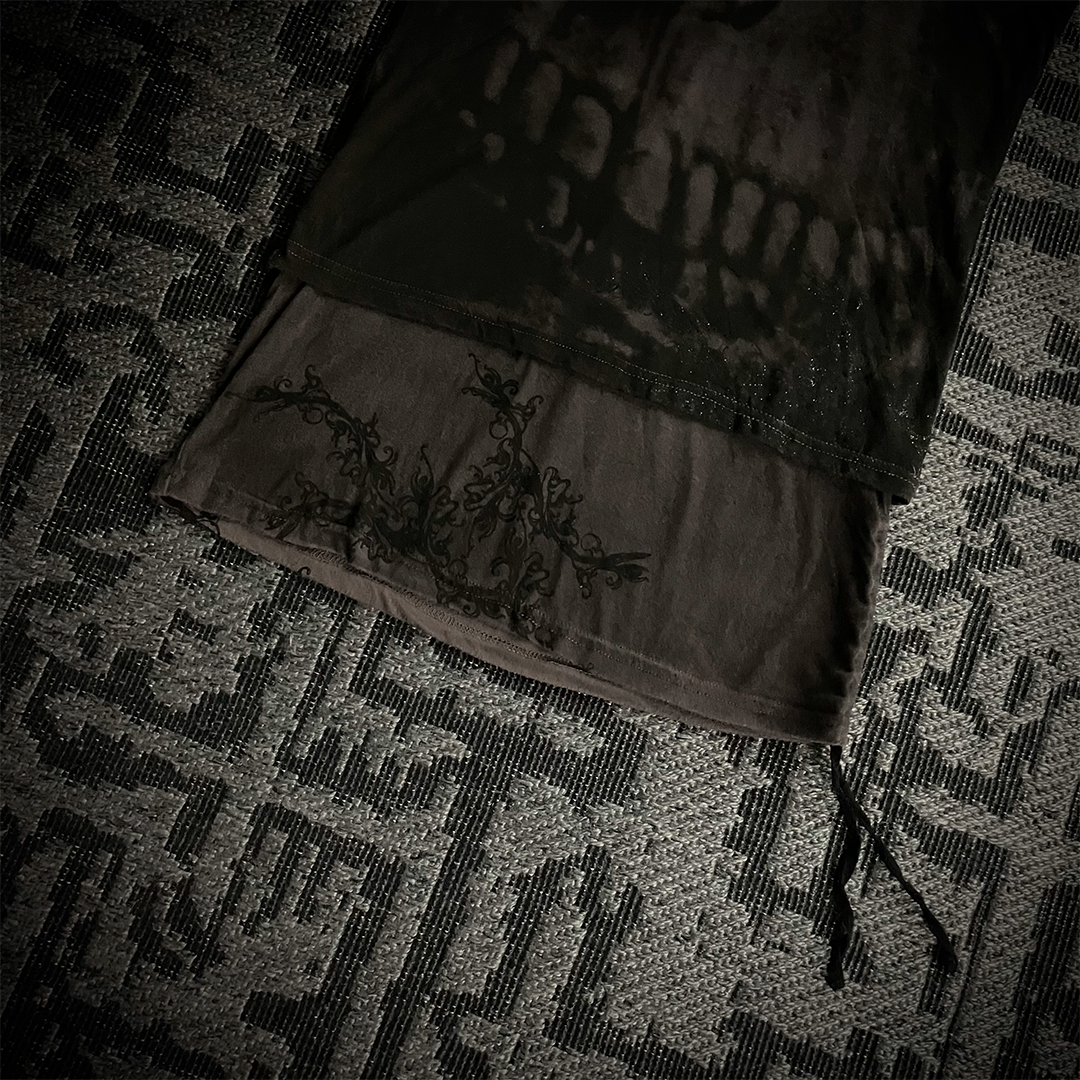 Rare Midas Skull Glitter Polo Shirt