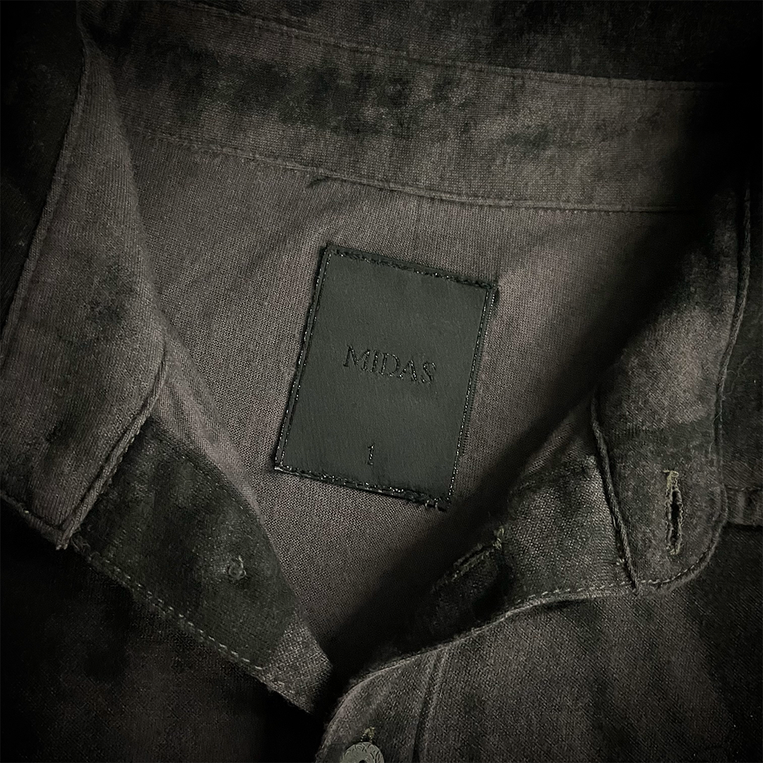 Rare Midas Skull Glitter Polo Shirt