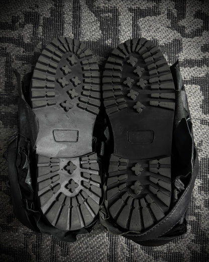 Yasuyuki Ishii Armored Leather Combat Boots