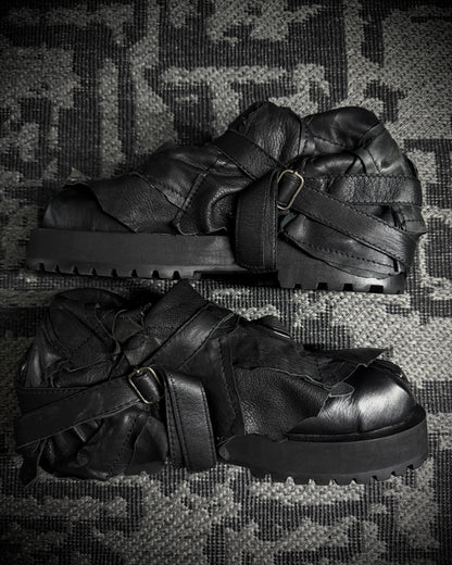 Yasuyuki Ishii Armored Leather Combat Boots
