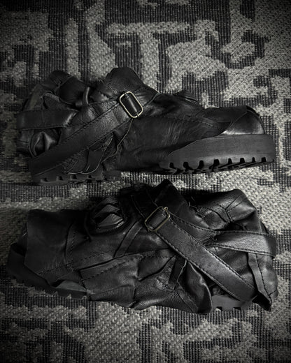 Yasuyuki Ishii Armored Leather Combat Boots