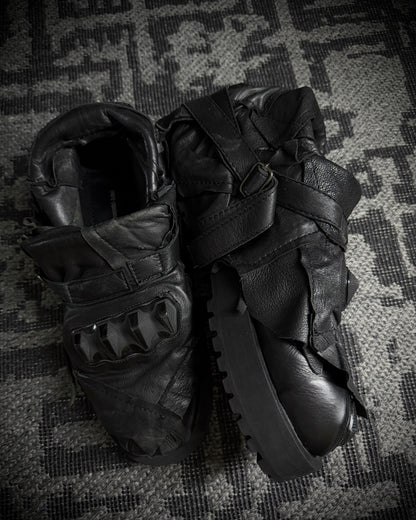 Yasuyuki Ishii Armored Leather Combat Boots