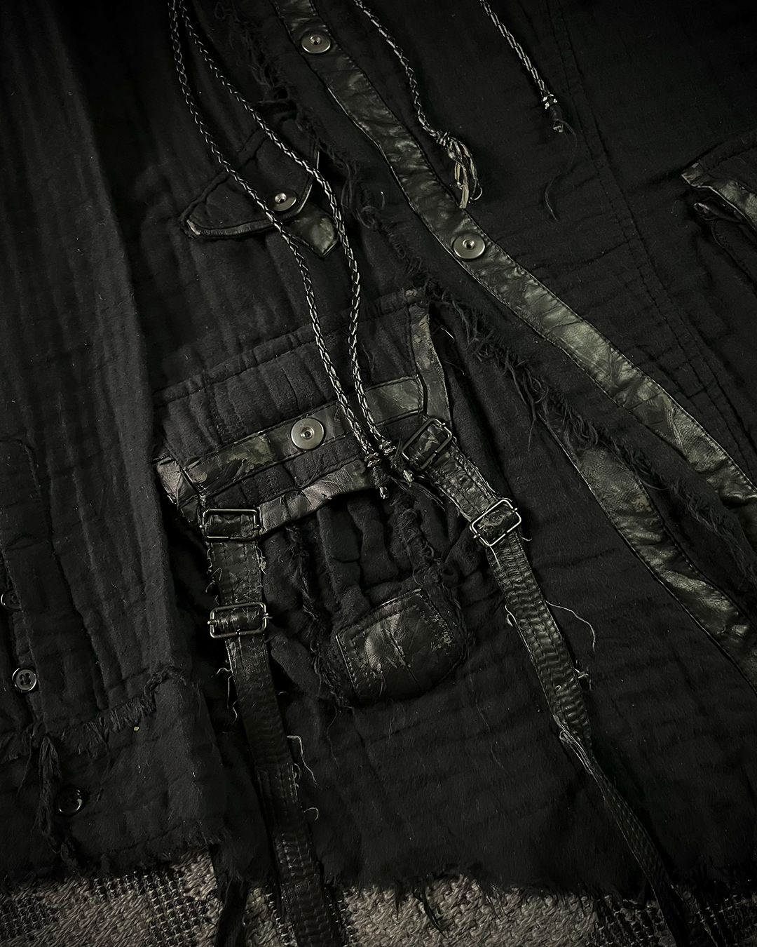 Rings Asymmetric Damage Hoodie