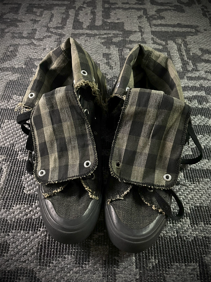 PPFM Denim Distressed High Top Sneaker