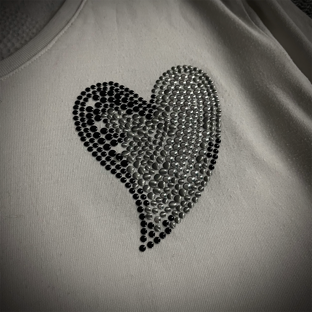 Roen x semantic design Skull Stud Long Sleeve T-Shirt