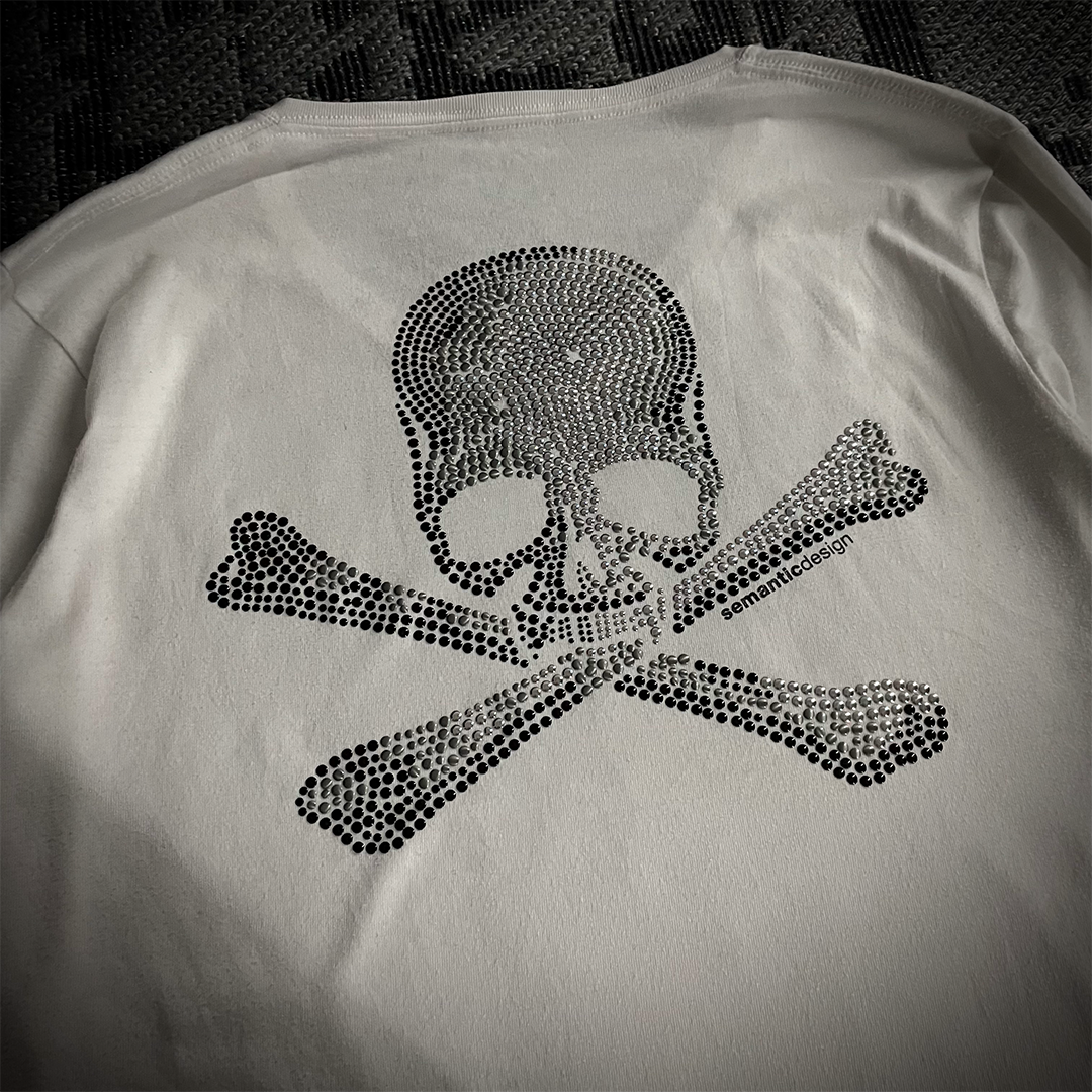 Roen x semantic design Skull Stud Long Sleeve T-Shirt