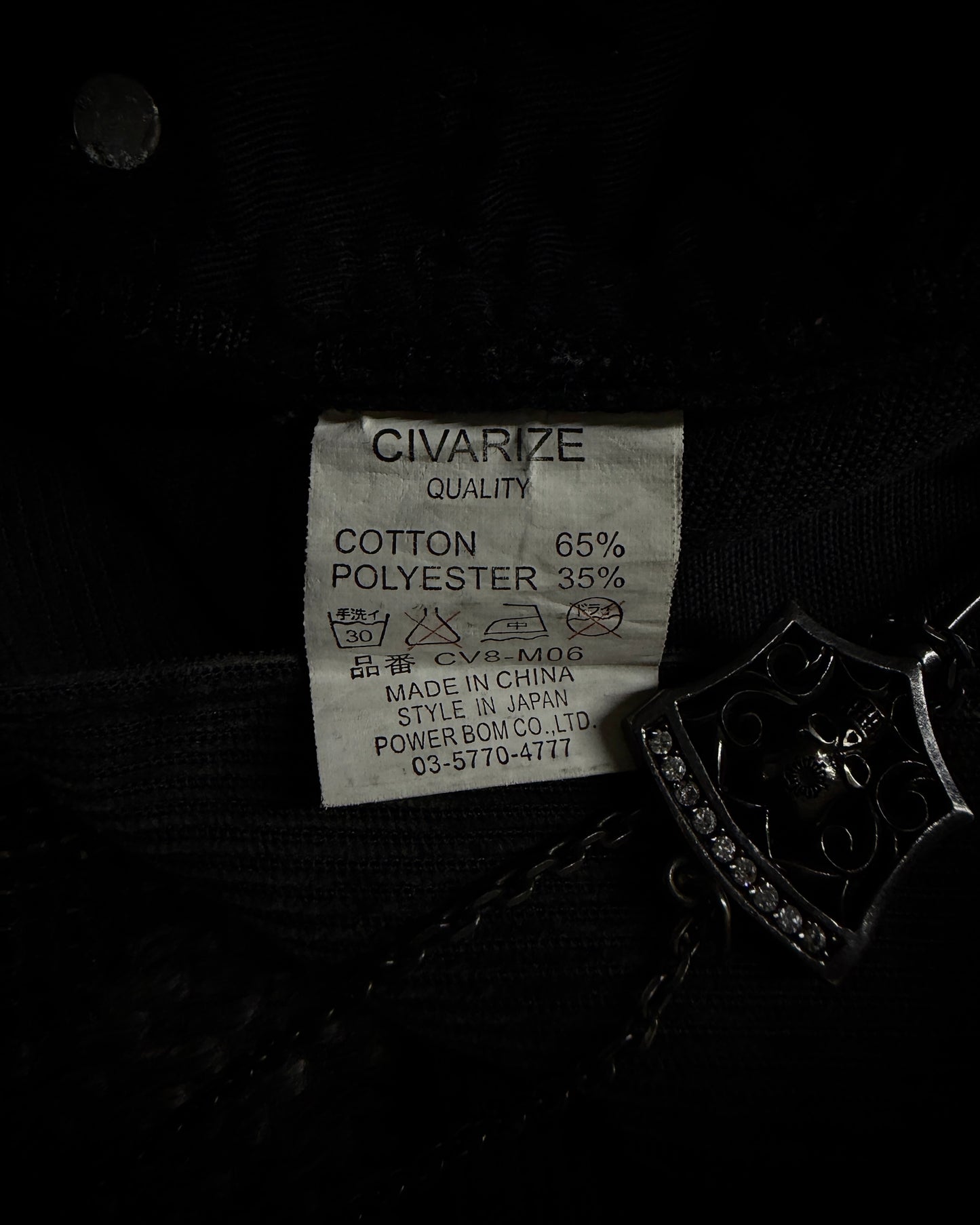 CIVARIZE Skull Cross Corduroy Distressed Bootcut Pants