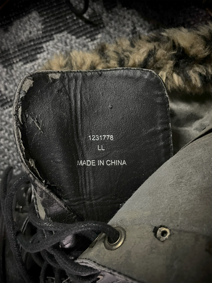 In The Attic Studed Leopard Fur Boots