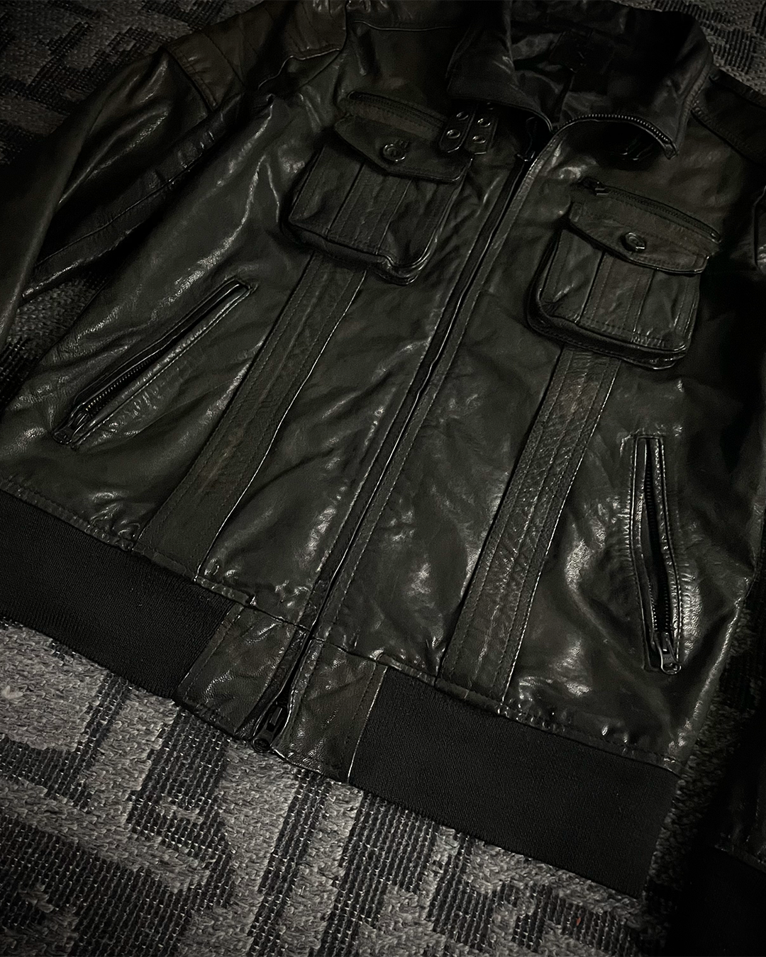 Edge Rupert Goat Skin Bomber Jacket