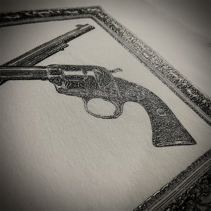 Roar Guns Foil Print "Cross Gun" Swarovski