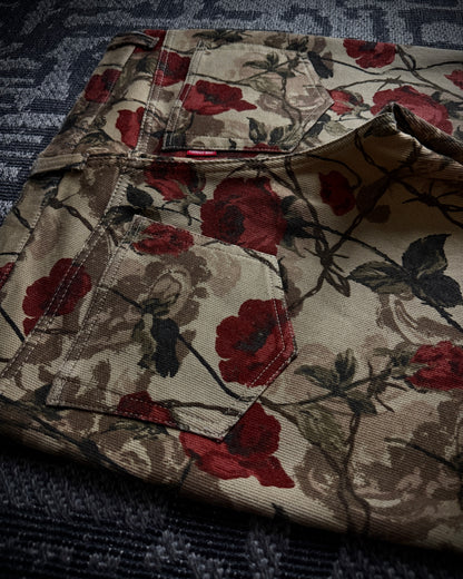 Tornado Mart Rose Floral Flared Pants