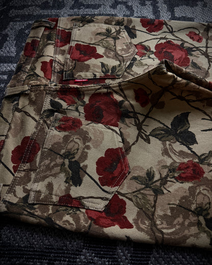 Tornado Mart Rose Floral Flared Pants