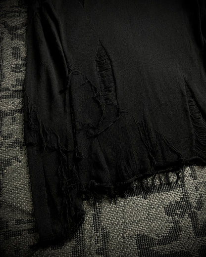 5351 Pour Les Hommes Shredded Open Knit