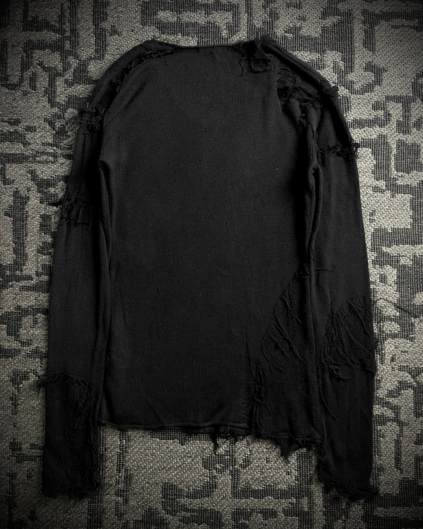 5351 Pour Les Hommes Shredded Open Knit