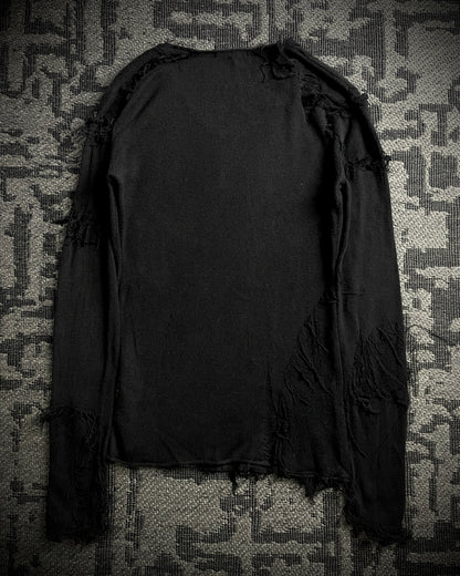 5351 Pour Les Hommes Shredded Open Knit