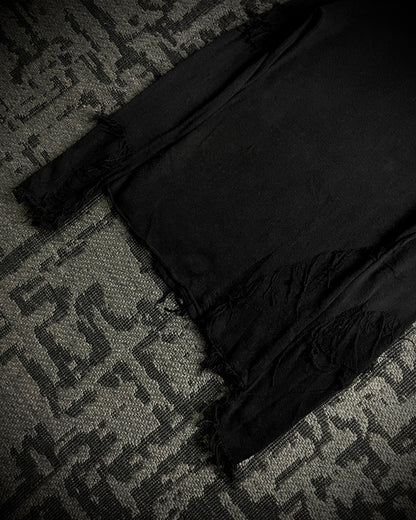 5351 Pour Les Hommes Shredded Open Knit