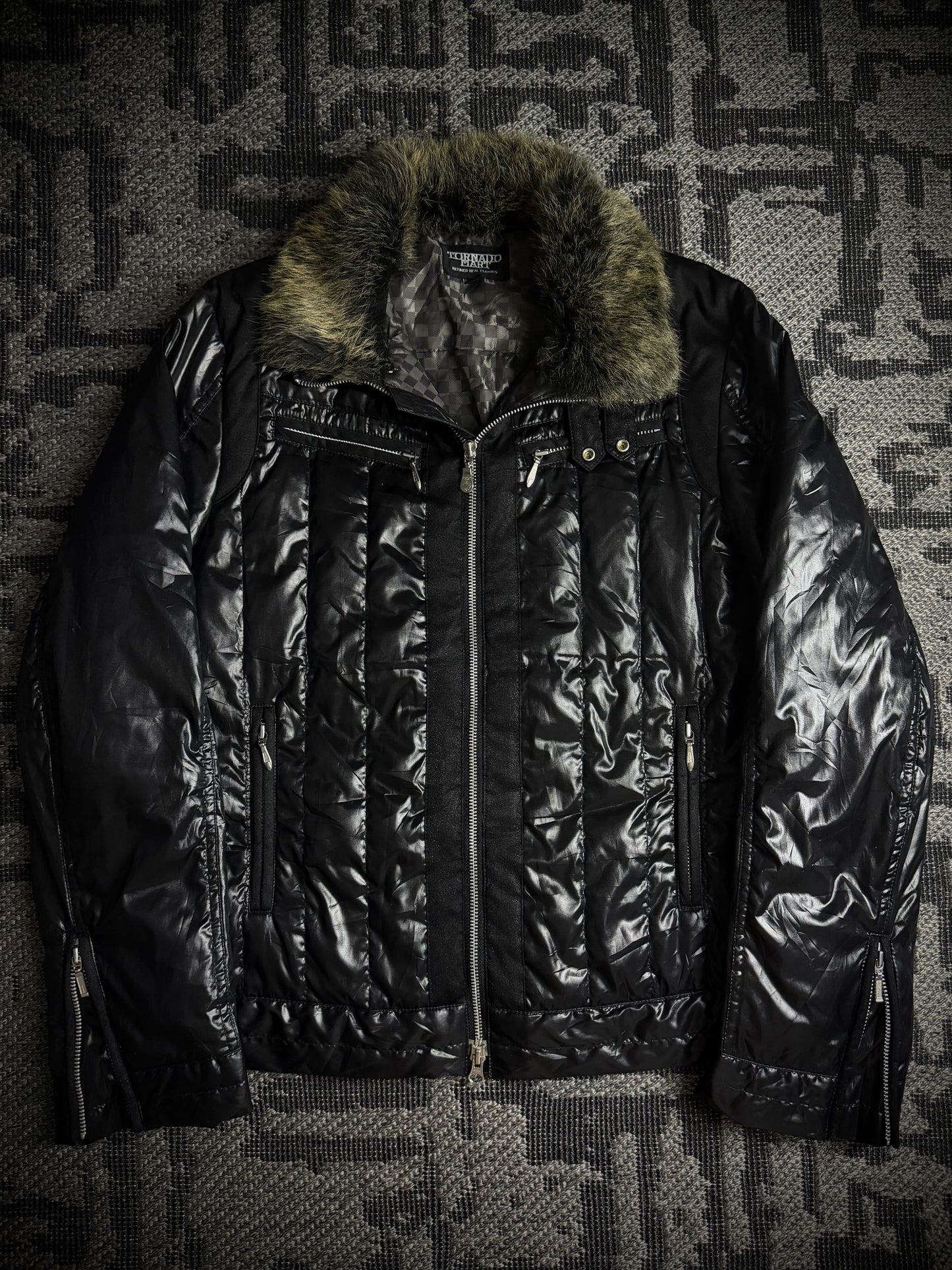 Tornado Mart Quilted Real Fur Down Jacket
