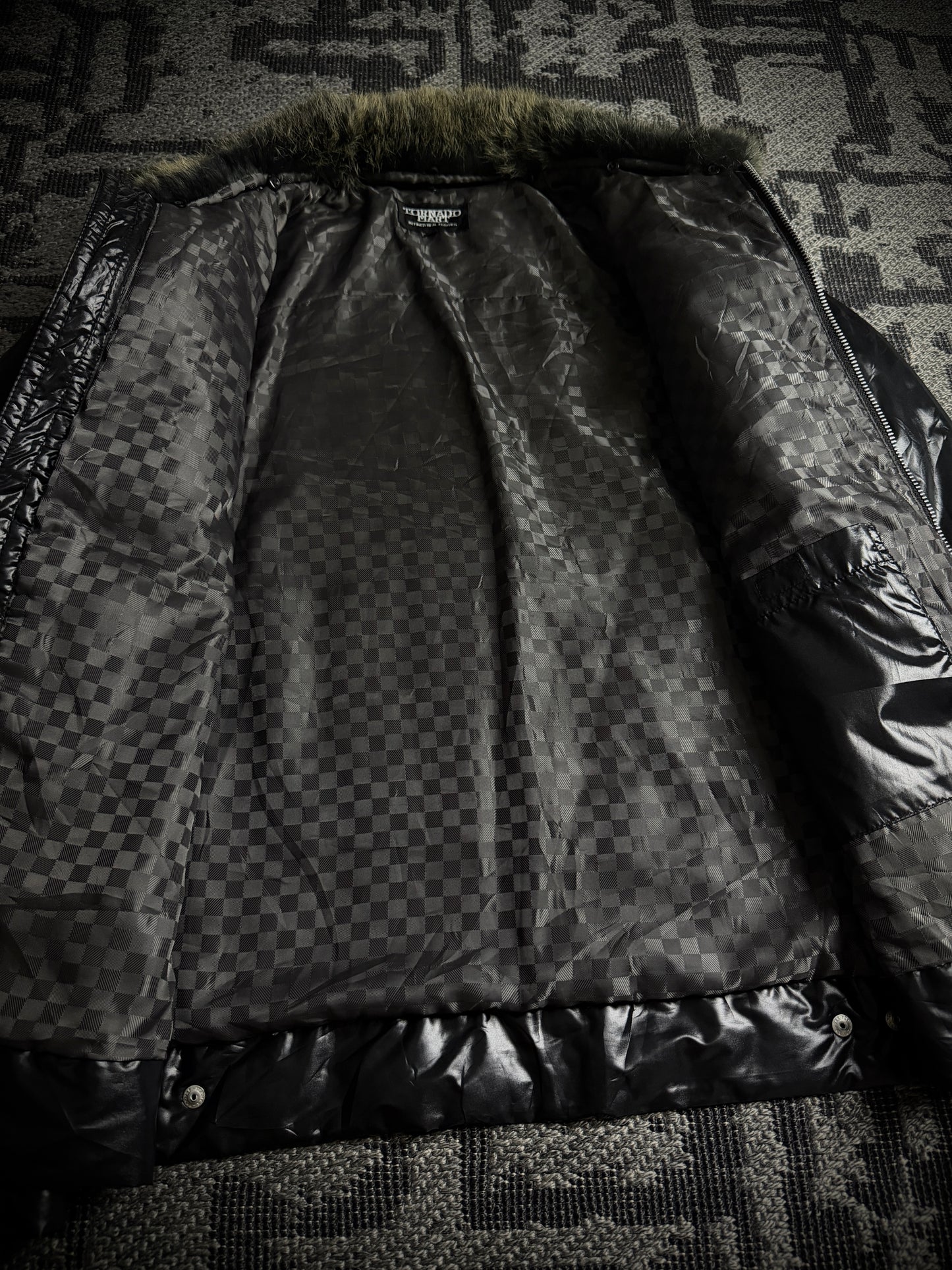 Tornado Mart Quilted Real Fur Down Jacket