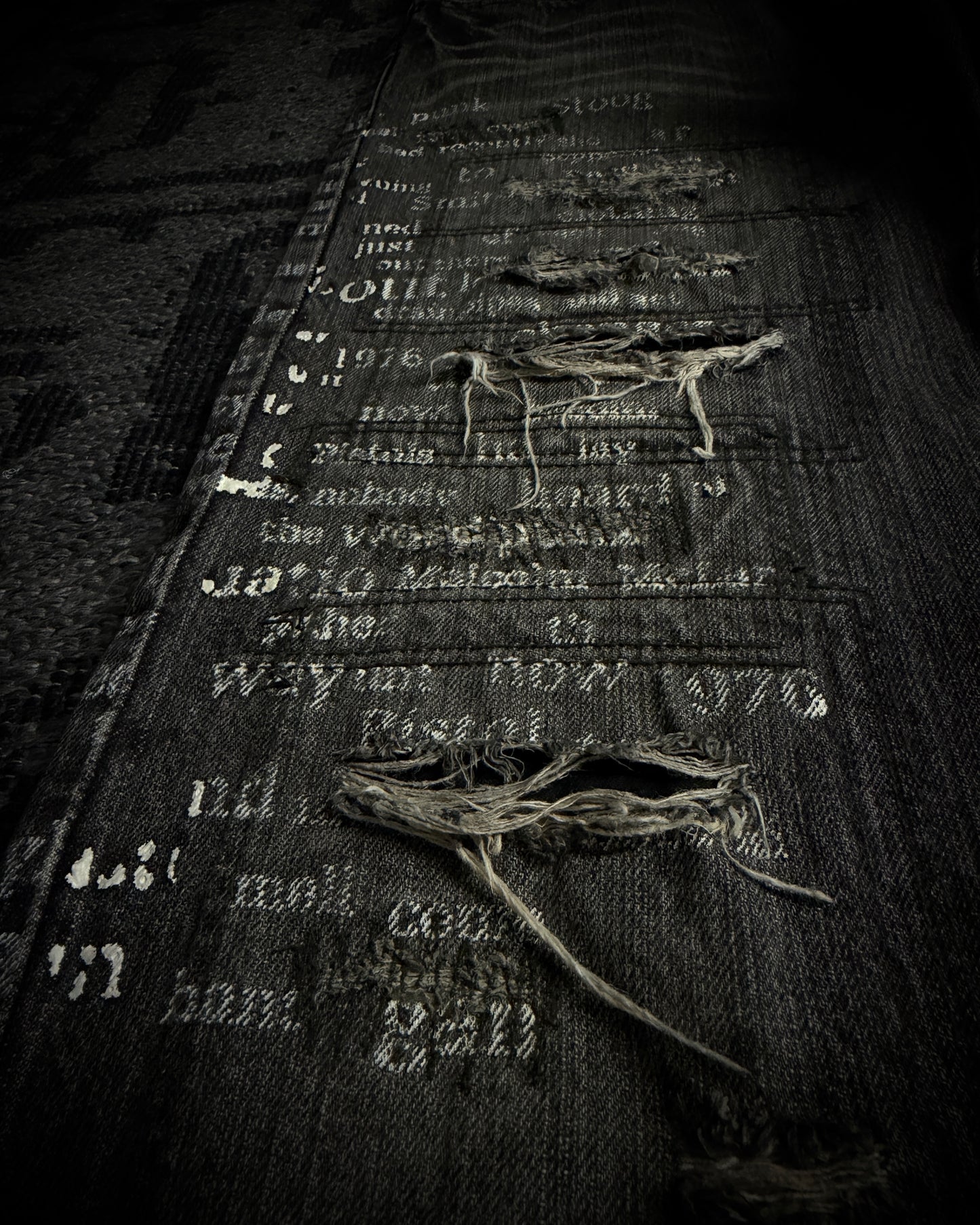 Edge Rupert Union Jack Distressed Flared Jeans