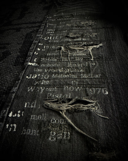 Edge Rupert Union Jack Distressed Flared Jeans