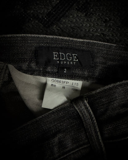 Edge Rupert Union Jack Distressed Flared Jeans