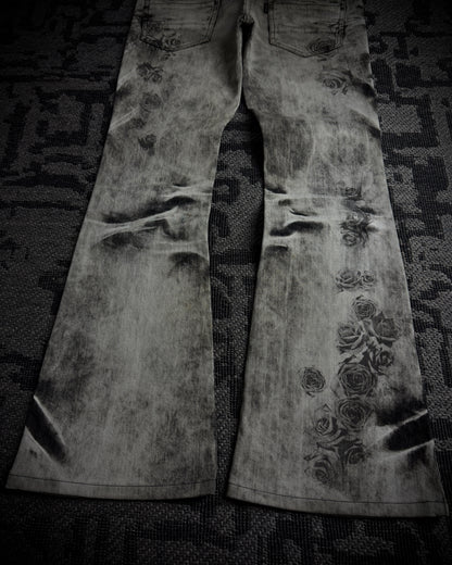 Tornado Mart Ash Rose Flared Jeans