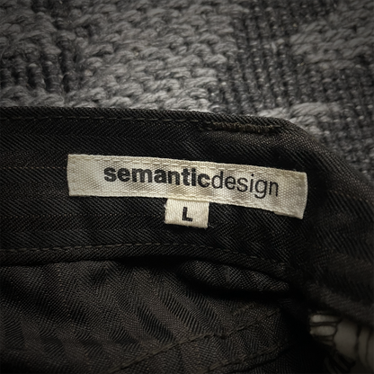 Semantic Design Flared Lace Up Boot Cut Pants