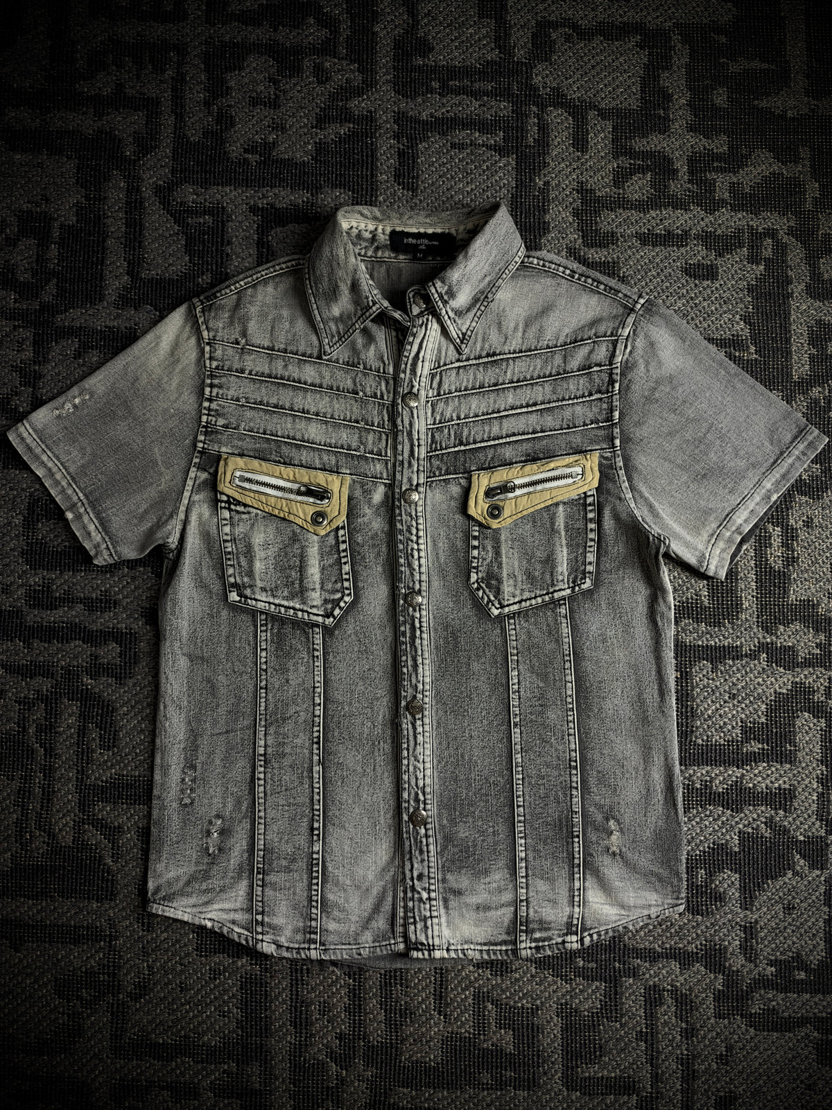 In the Attic Faded Distressed Shirt