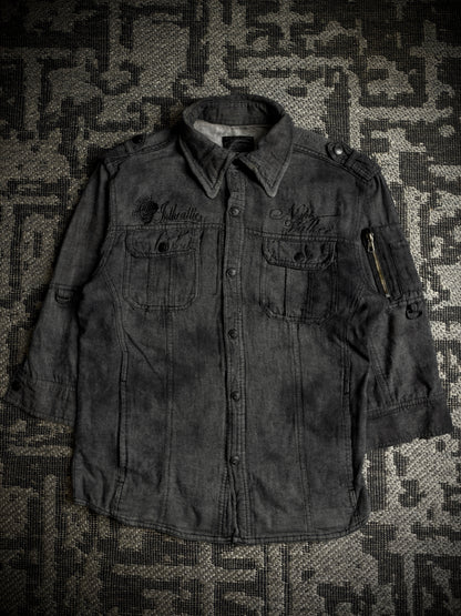 In The Attic Embroidered 3/4 Sleeve Shirt