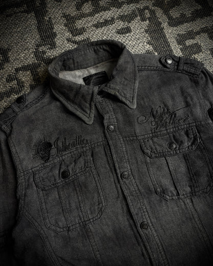 In The Attic Embroidered 3/4 Sleeve Shirt